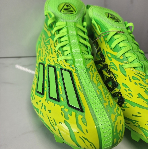 Adidas Adizero 12.0 POISON Solar Green Men's Football Cleats - Picture 10 of 10